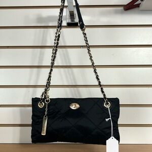 Black Quilted Chain Shoulder Bag